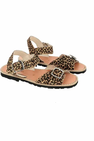 MINORQUINES Sandali Bassi In Pelle Con Fibbia Avarca Donna Taglie 41
