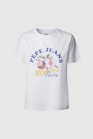 Pepe Jeans T-shirt A Maniche Corte, Stampata Donna Taglie L
