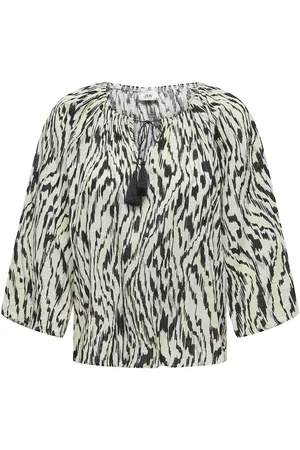 JDY Camicetta Stampata Con Collo Da Annodare Donna Taglie XS