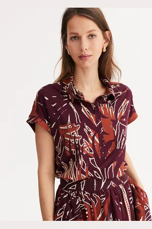 ANNE WEYBURN T-shirt A Serafino, Senza Maniche, Stampa A Fiori Donna Taglie 38/40 (IT) - 34/36 (FR)