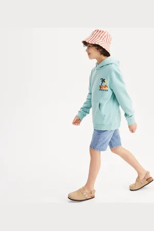 La Redoute Felpa Con Cappuccio, Motivo Palma Bambino Taglie 4 anni - 102 cm