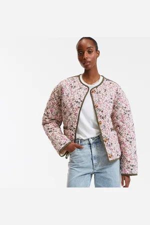La Redoute Giacca Corta Trapuntata Stampata, Reversibile Donna Taglie XS