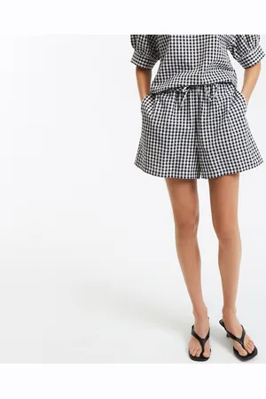 La Redoute Pantaloncini A Quadri, Elastico In Vita Donna Taglie XS