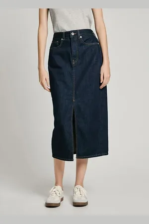 Pepe Jeans Gonna In Denim, Vita Alta Donna Taglie S