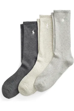 Ralph Lauren Confezione Da 3 Paia Di Calze Alte Uomo Taglie 39/45