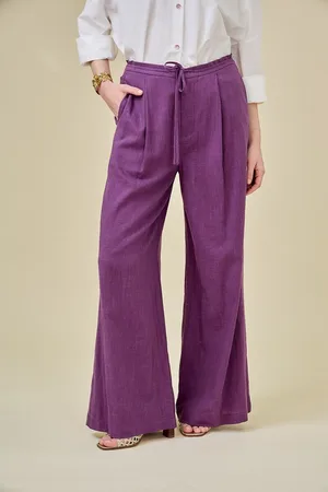 See u soon Pantaloni Da Abito A Gamba Larga Donna Taglie 42 (IT) - 38 (FR)