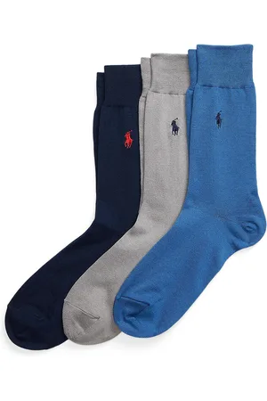 Ralph Lauren Confezione Da 3 Paia Di Calze Filo Di Scozia Uomo Taglie 39/42