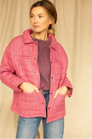 Apaches Collections Giacca Trapuntata A Quadri, Kamal Donna Taglie XS