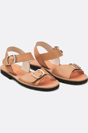 MINORQUINES Sandali Bassi In Pelle Con Fibbia Avarca Donna Taglie 41