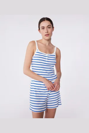 Petit Bateau Pigiama Di Cotone Con Laccetti Donna Taglie XS