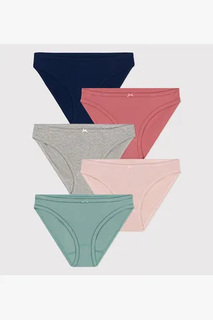 Petit Bateau Confezione Da 5 Culotte In Cotone Donna Taglie XS