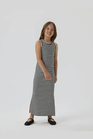 NAME IT Abito Lungo A Costine A Righe Bambina Taglie 8 anni - 126 cm