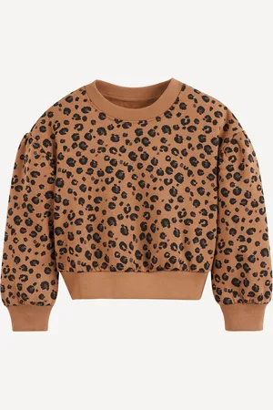La Redoute Felpa Girocollo Con Stampa Leopardata Taglie 18 mesi - 81 cm