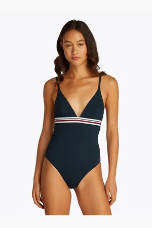 Tommy Hilfiger Costume Da Bagno Intero Th Global Stripe Donna Taglie XS