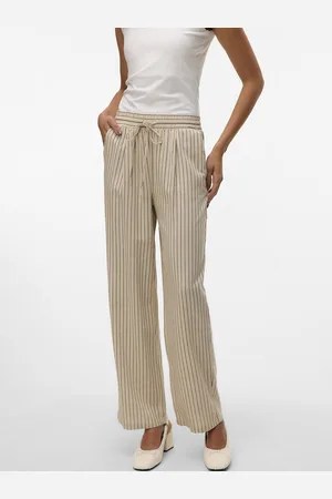 VERO MODA Pantaloni Larghi A Righe Donna Taglie XS