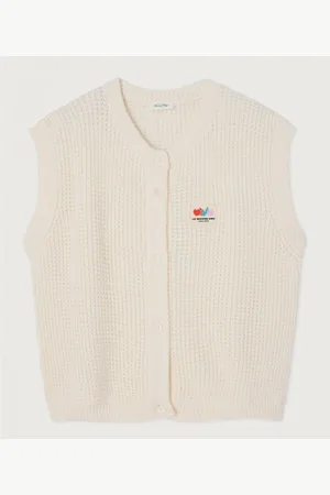 American Vintage Gilet Largo Girocollo, Senza Maniche, Crashway