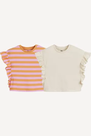 La Redoute Confezione Da 2 T-shirt Con Volant Bambina Taglie 18 mesi - 81 cm