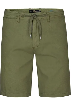 Petrol Industries Pantaloncini Con Coulisse In Cotone E Lino Uomo Taglie S