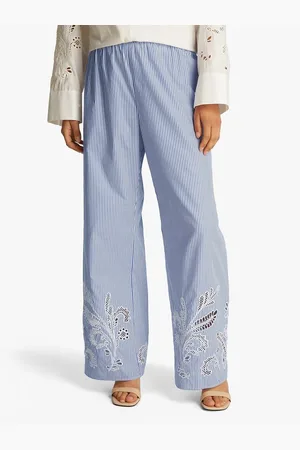 Tommy Hilfiger Pantaloni Larghi Ricamati Donna Taglie 40 (IT) - 36 (FR)