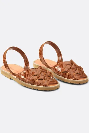 MINORQUINES Sandali Bassi Avarca Compostelle In Pelle Donna Taglie 37