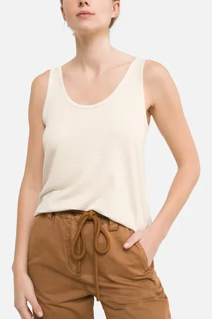 Pieces® Top Righe Sottili Brillanti Donna Taglie XS