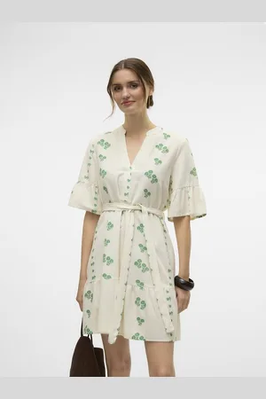VERO MODA Abito Con Stampa, Scollo A V Donna Taglie XS