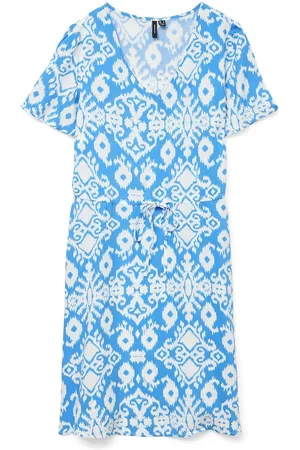 VERO MODA Abito Stampato Con Maniche Corte E Scollo A V Donna Taglie XS
