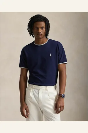 Ralph Lauren T-shirt Dritta Bordi A Contrasto Uomo Taglie XL