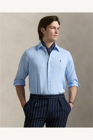 Ralph Lauren Camicia Slim Fit In Lino Uomo Taglie S