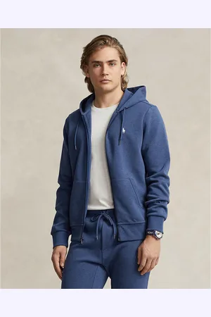 Ralph Lauren Felpa Con Cappuccio E Cerniera In Double Knit Tech Uomo Taglie M