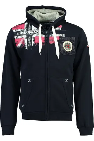 Geographical Norway Felpa Con Cerniera E Cappuccio Fespote Uomo Taglie S