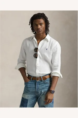 Ralph Lauren Camicia Slim In Lino Uomo Taglie S