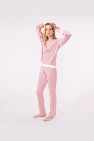 Petit Bateau Pigiama In Cotone A Maniche Lunghe Donna Taglie XS