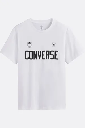 Converse T-shirt Maniche Corte Logo Soccer Grande Uomo Taglie XS