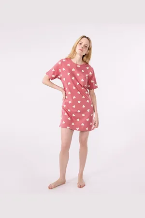 Petit Bateau Camicia Da Notte Maniche Corte In Cotone Donna Taglie XS