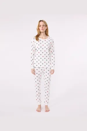 Petit Bateau Pigiama In Cotone A Maniche Lunghe Donna Taglie XS