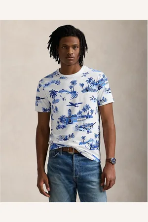 Ralph Lauren T-shirt Aderente Con Orso Stampato Uomo Taglie M