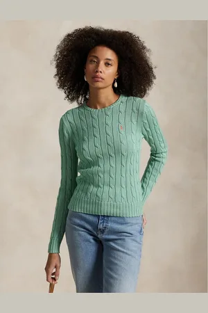 Ralph Lauren Pull Tortiglione Girocollo A Maniche Lunghe Donna Taglie M