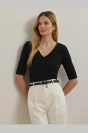 Ralph Lauren T-shirt Scollo A V E Maniche A 3/4 Donna Taglie XS