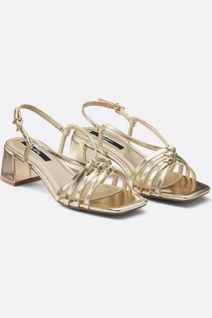 Pepe Jeans Sandali Metallo Con Tacco Zoe Donna Taglie 36