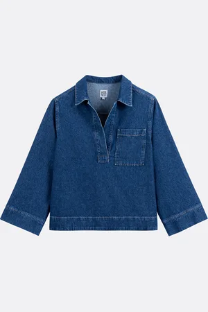 La Redoute Giacca Camicia, Cotone Denim Donna Taglie XS