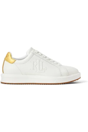 Ralph Lauren Scarpe Da Ginnastica Basse Con Lacci, Pelle, Ainsley Donna Taglie 36