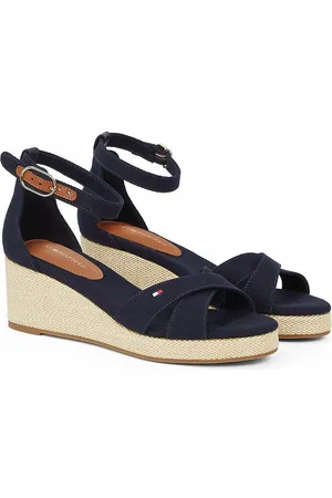 Tommy Hilfiger Sandali A Incrocio Con Zeppa Flag Donna Taglie 36