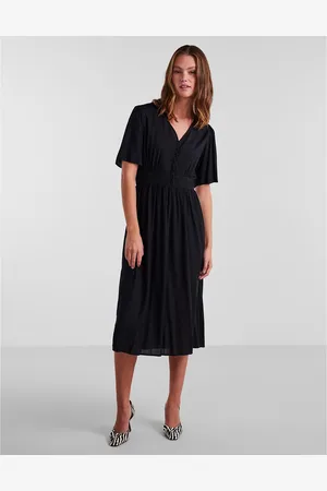 Pieces® Abito Midi, Con Bottoni Donna Taglie XS