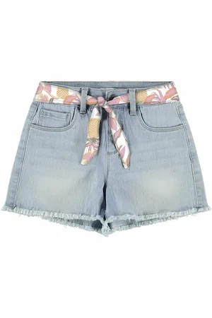 NAME IT Pantaloncini Di Jeans Con Cintura Bambina Taglie 8 anni - 126 cm
