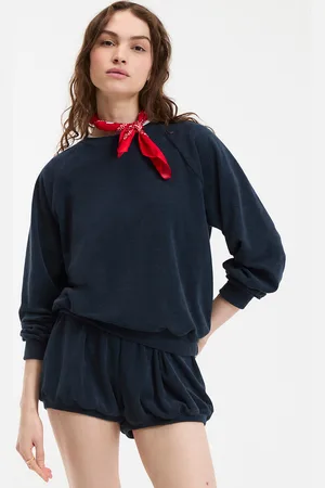 La Redoute Felpa Con Retro In Spugna Ricamato Donna Taglie S