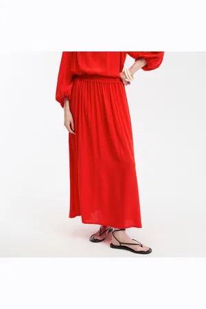 La Redoute Gonna Lunga Svasata, In Crepon Donna Taglie 38 (IT) - 34 (FR)