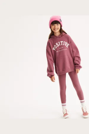 La Redoute Felpa Con Cappuccio Oversize, Con Scritta Bambina Taglie 4 anni - 102 cm