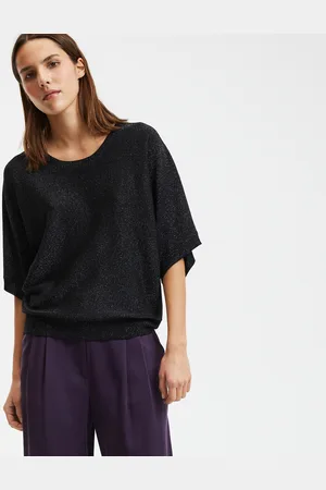 La Redoute Pull Girocollo In Maglia Fine Iridescente Donna Taglie S