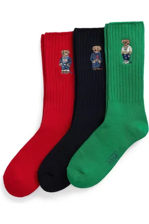 Ralph Lauren Confezione Da 3 Paia Di Calze Uomo Taglie 39/45